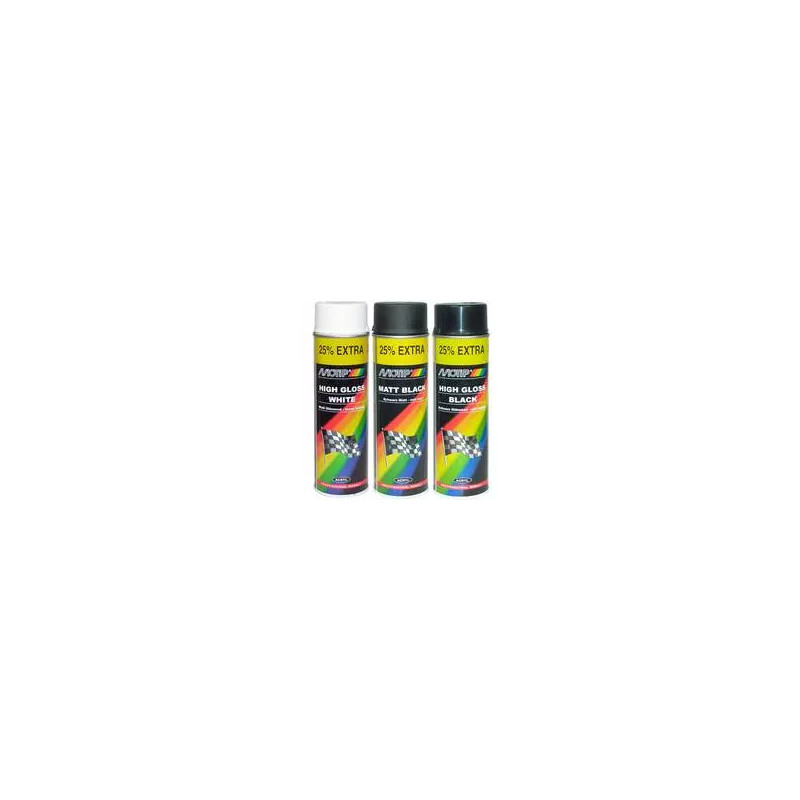 Peinture noire satinée spray MOTIP 500 ml_ref M04001