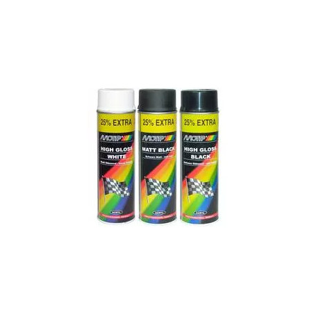 Peinture noire brillant spray MOTIP 500 ml_ref M04005