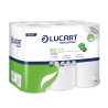 LOT DE 12 ROULEAUX DE PAPIER TOILETTE 200 FEUILLES 9,1 X 10 CM ECOLABEL