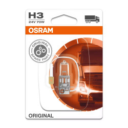 Ampoule H3 24V OSRAM ORIGINAL LINE halogene pour camion_ref 64156-3