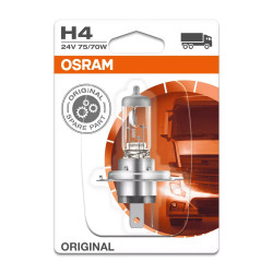 Ampoule H4 24V OSRAM ORIGINAL LINE halogene pour camion_ref 64196-3