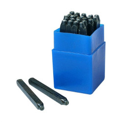 POINÇONS - SÉRIE ALPHABET - 27 LETTRES - HAUTEUR 10MM