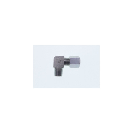 Raccord coudé mâle 1/8" Ø6 mm conique acier galvanisé Graissage Centralisé_ref RB-12485-9