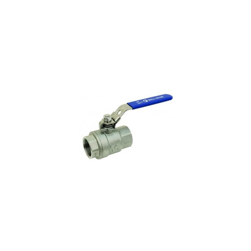 Vanne à sphère inox 2 pièces ADG femelle/femelle 1/2"_ref 1010-15