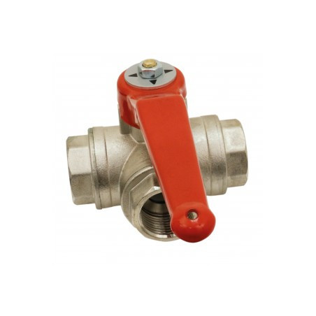 Vanne à sphère 3 voies en L ADG femelle horizontale 1/2"_ref 103VL-15