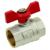 Vanne à sphère laiton ADG femelle 3/8" série Alpine poignée rouge_ref 204P-12