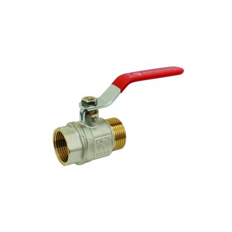 Vanne à sphère laiton ADG male/femelle 1/4" série Alpine passage intégral_ref 205-8