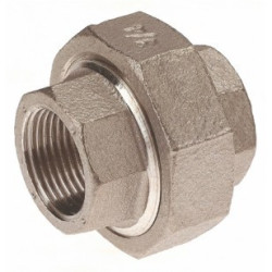 Raccord union sphéro-conique femelle/femelle 3/8" inox 316 ADG_ref 2340I-12