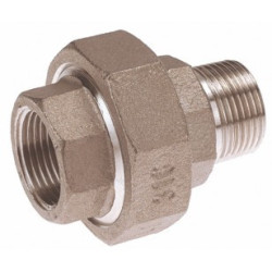 Raccord union sphéro-conique mâle/femelle 1"1/4 inox 316 ADG_ref 2341I-33