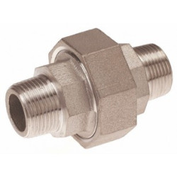 Raccord union sphéro-conique mâle/mâle 3/8" inox 316 ADG_ref 2342I-12
