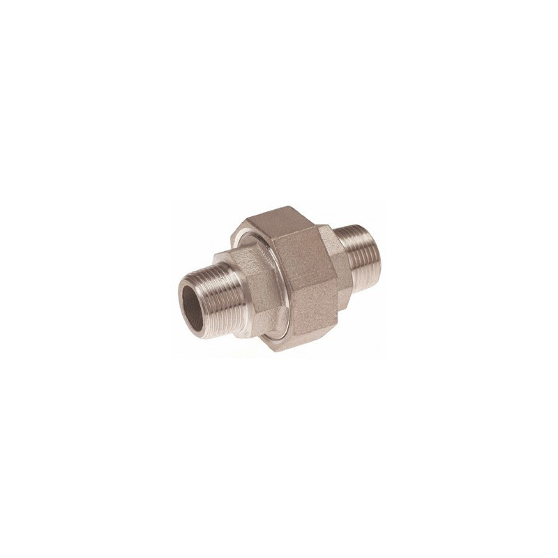 Raccord union sphéro-conique mâle/mâle 1/4" inox 316 ADG_ref 2342I-8