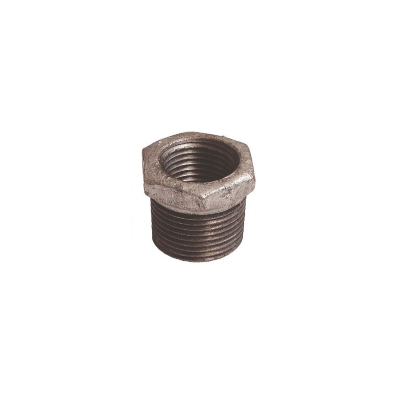 Réduction mâle femelle 1/2" x 1/4" fonte galvanisée ADG_ref 241G-158