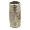 Raccord mamelon tube standard mâle mâle 1"1/2 inox 316L ADG_ref 2540I-40200