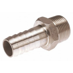 Embout cannelé mâle 1"1/4 inox 316 ADG_ref 2710I-33