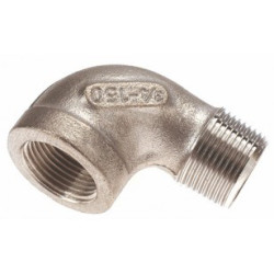 Raccord coude 90° mâle femelle 1"1/4 inox 316 ADG_ref 2920I-33