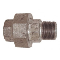 Raccord union mâle/femelle 3/8" fonte galvanisée ADG_ref 341G-12