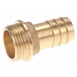 Embout mâle cannelé laiton 1/4" - douille Ø10 mm ADG_ref 710M-810