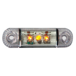 Feu de position latéral LED orange AEB 3 LEDs_ref W61-DV-OR