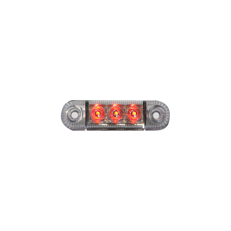 Feu de gabarit LED AEB rouge 3 LEDs IP68_ref W61-DV-RO