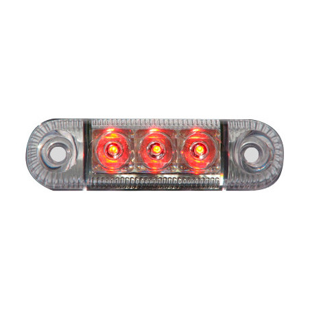 Feu de gabarit LED AEB rouge 3 LEDs IP68_ref W61-DV-RO
