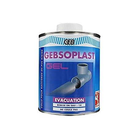 Boîte de colle PVC GEBSOPLAST GEL GEB 250 ml_ref 504711