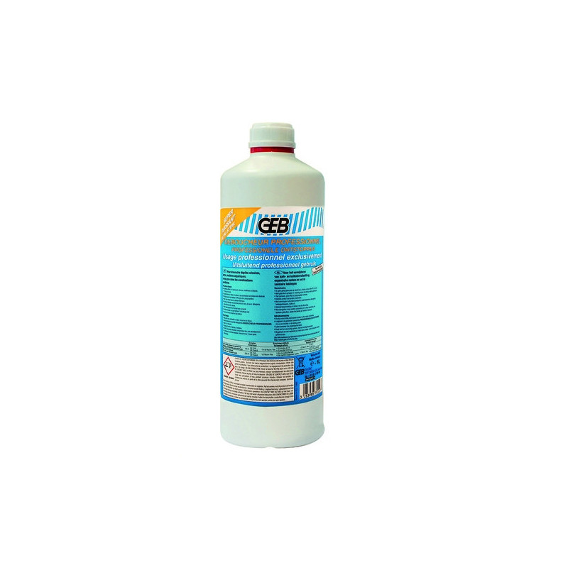 Bidon de déboucheur liquide GEB 1L pour canalisations_ref 875000