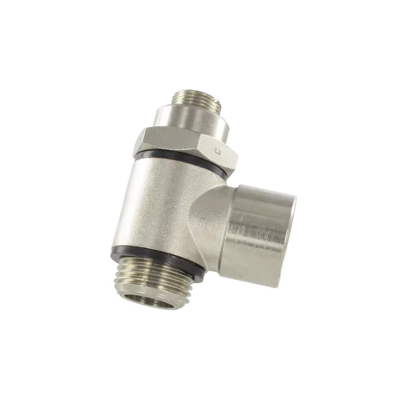 Régulateur de débit compact Airfit 3/8" en laiton nickelé_ref 0620+17+00