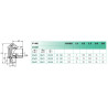 Régulateur de débit compact Airfit 3/8" en laiton nickelé_ref 0620+17+00-1