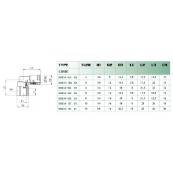 Équerre femelle orientable Airfit 6-1/4 pour air comprimé_ref 0804+06+13-1
