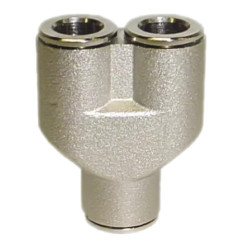 Raccord en Y égal 10 Airfit pour air comprimé et vide_ref 0817+10+00