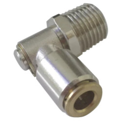 Raccord équerre mâle conique orientable Airfit 6-M8x1 en laiton_ref 0905+06+08