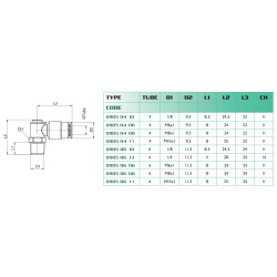Raccord équerre mâle conique orientable Airfit 6-1/8 en laiton_ref 0905+06+10-1