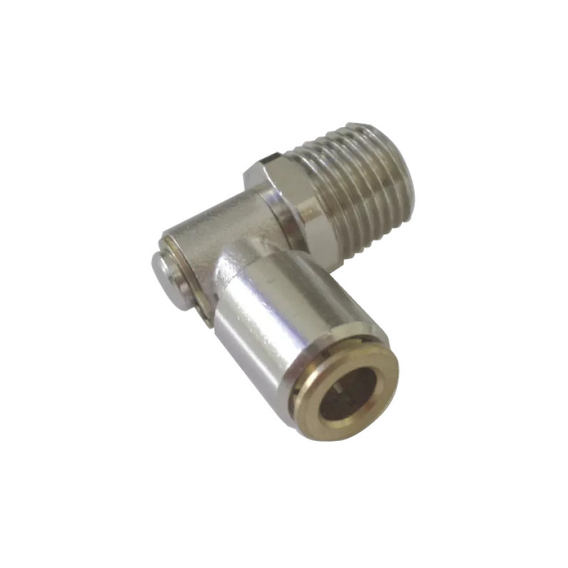 Raccord équerre mâle conique orientable Airfit 6-M10X1 en laiton_ref 0905+06+11