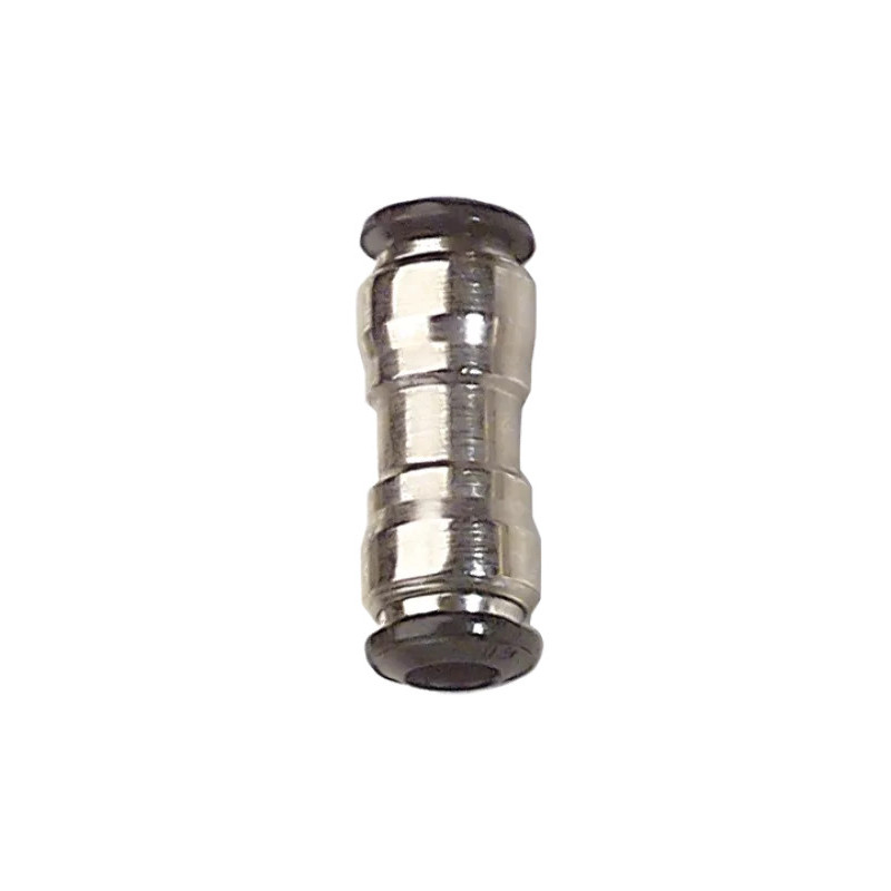 Raccord droit double Airfit Ø4 mm en laiton nickelé_ref 1802+04+00