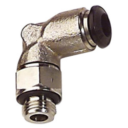 Raccord équerre mâle orientable Airfit 4-M5 laiton nickelé_ref 1806+04+05