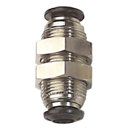 Raccord Airfit traversée de cloison égal Ø4 mm laiton_ref 1816+04+00