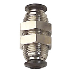 Raccord Airfit traversée de cloison égal Ø8 mm laiton_ref 1816+08+00