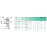 Raccord traversée cloison 1/8 M16x1,5 Airfit en laiton nickelé_ref 2168+10+10-1