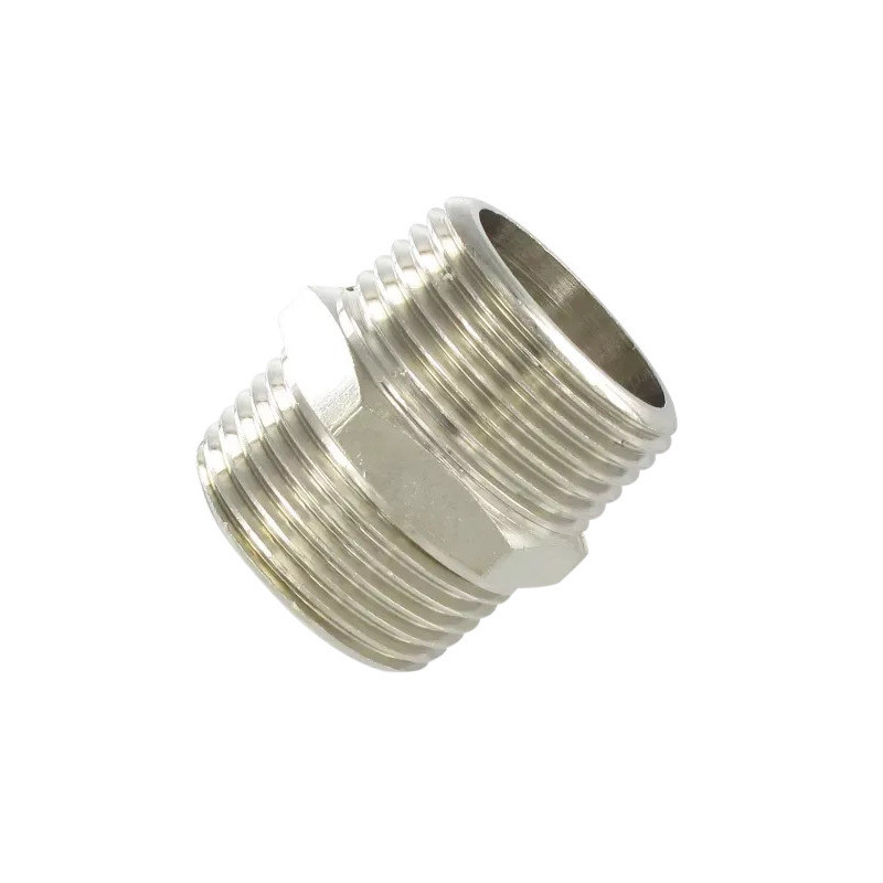 Mamelon mâle/mâle conique 1/4 BSP en laiton Airfit_ref 2200+13+13