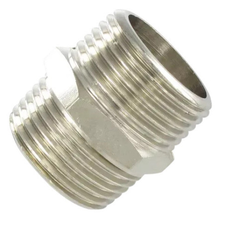 Mamelon mâle/mâle conique 1" BSP en laiton Airfit_ref 2200+34+34