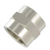 Manchon femelle/femelle 1/4 BSP Airfit en laiton nickelé_ref 2300+13+13