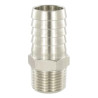 Douille cannelée Airfit 1/4-Ø7 en laiton nickelé pour air comprimé_ref 2304+07+13