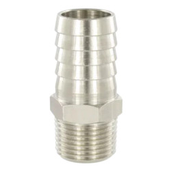 Douille cannelée Airfit 1/8-Ø9 en laiton nickelé pour air comprimé_ref 2304+09+10