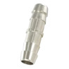 Jonction double cannelée Ø9 Airfit en laiton nickelé_ref 2307+09+09