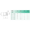 Bouchon mâle conique 1/2 BSP Airfit en laiton nickelé 6 pans creux_ref 2311+21+00-1