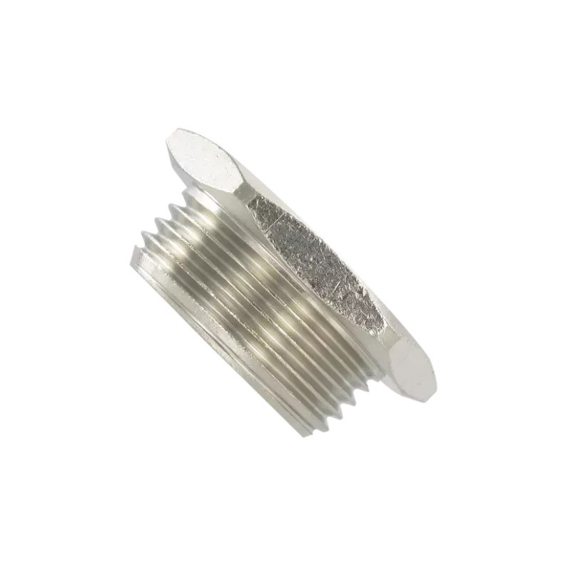 Bouchon mâle 3/4 BSP cylindrique Airfit en laiton nickelé_ref 2312+27+00