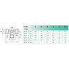 Raccord en T Airfit 1/8 BSP femelle avec piquage mâle_REF 2414+10+10-1