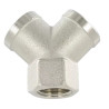 Raccord en Y femelle cylindrique 1/4 BSP Airfit_ref 2601+13+13