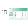 Raccord silencieux embasé Airfit laiton M5 BSP_ref 2910+05+00-1