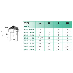 Raccord silencieux embasé Airfit laiton 3/4 BSP_ref 2910+27+00-1
